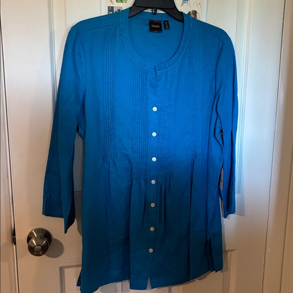 Rafaella Teal Blouse